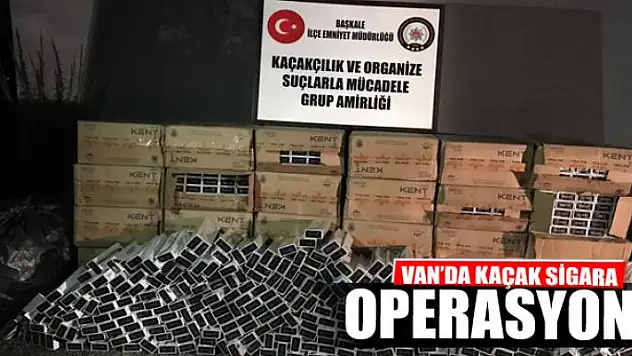 Van'da Kaçak Sigara Operasyonu