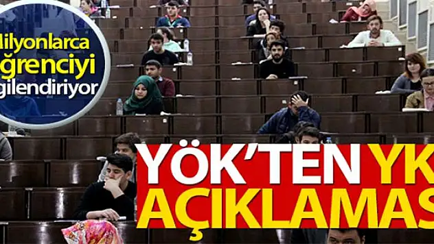 YÖK'ten YKS tarihi hakkında açıklama!