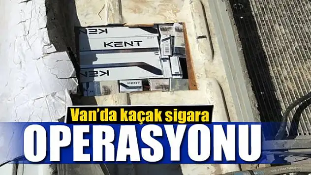Van'da kaçak sigara operasyonu 