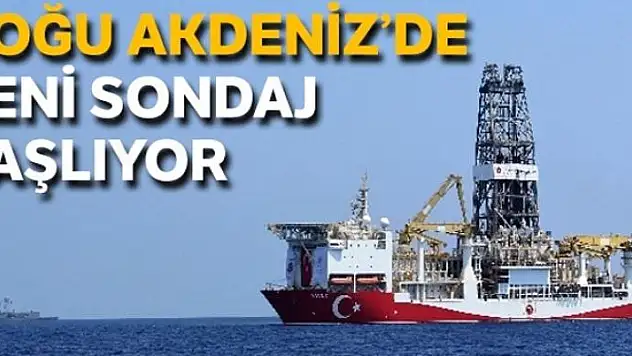 Doğu Akdeniz'de yeni sondaj başlıyor