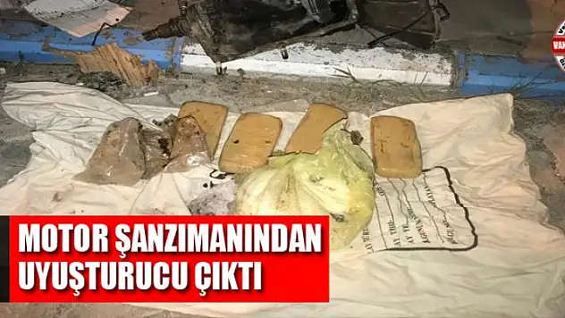 Motor şanzımanından uyuşturucu çıktı