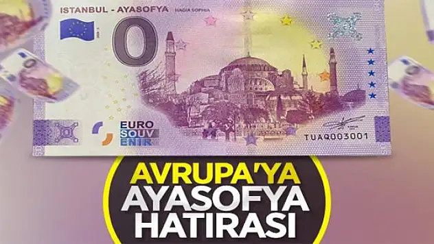 Ayasofya Camii, hatıra ve tanıtım amacıyla basılan Euro'da yer aldı