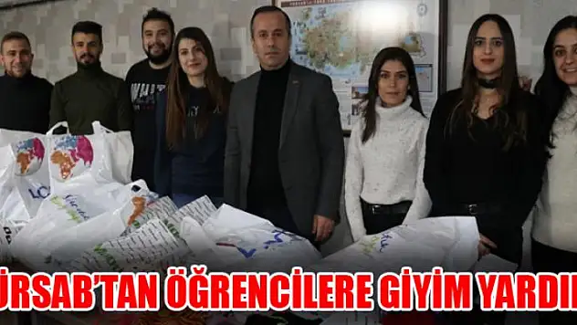 TÜRSAB'tan öğrencilere giyim yardımı