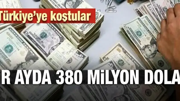 Türkiye'ye koştular! Bir ayda 380 milyon dolar