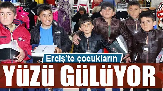 Erciş'te çocukların yüzü gülüyor