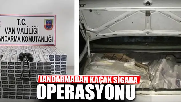 Jandarmadan kaçak sigara operasyonu