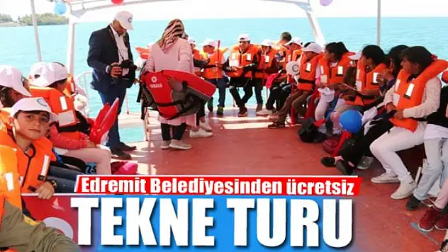  Edremit Belediyesinden ücretsiz tekne turu