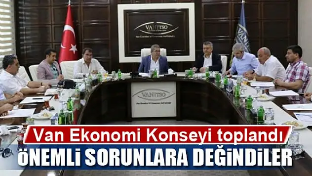 Van Ekonomi Konseyinden aylık olağan toplantı