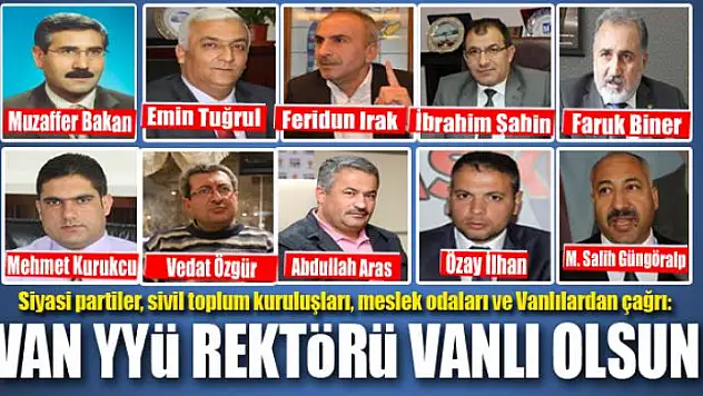 YENİ REKTÖR VANLI OLSUN