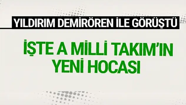 Milli takımın yeni hocası belli oldu