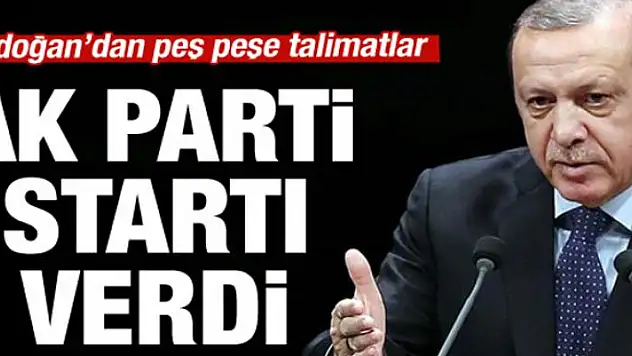 AK Parti startı verdi!