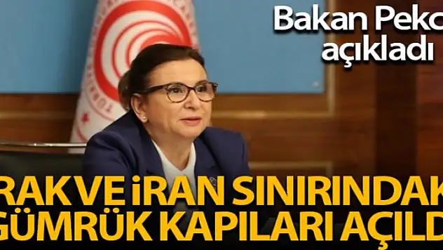 Irak ve İran sınırındaki gümrük kapıları yük taşımacılığına açıldı