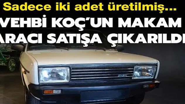 Vehbi Koç'un makam aracı satışa çıkarıldı! Sadece iki adet üretilmiş...