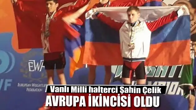 Vanlı halterci Avrupa ikincisi oldu