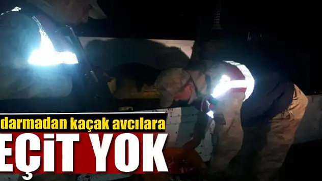 Kaçak avcılara jandarma engeli 