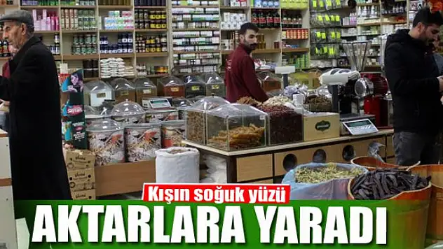 Kışın soğuk yüzü aktarlara yaradı