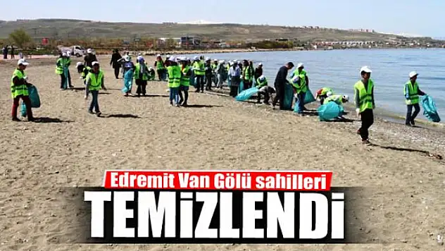 Edremit Van Gölü sahilleri temizlendi