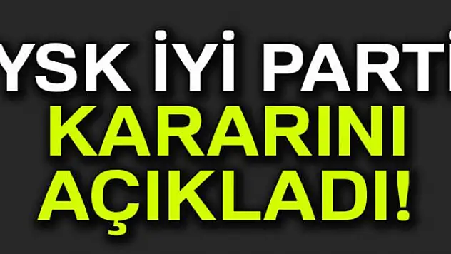YSK seçime girebilecek partileri açıkladı
