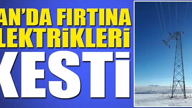 Şiddetli fırtına elektrik kesintisine neden oldu