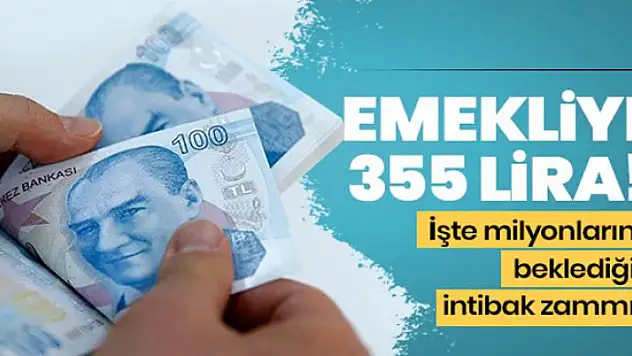 Emekliye 355 lira intibak zammı
