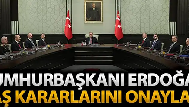 Cumhurbaşkanı Erdoğan, Yüksek Askeri Şura kararlarını onayladı