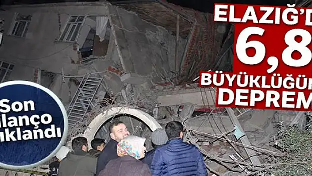 Elazığ'da büyük deprem! AFAD'dan yeni bir açıklama daha