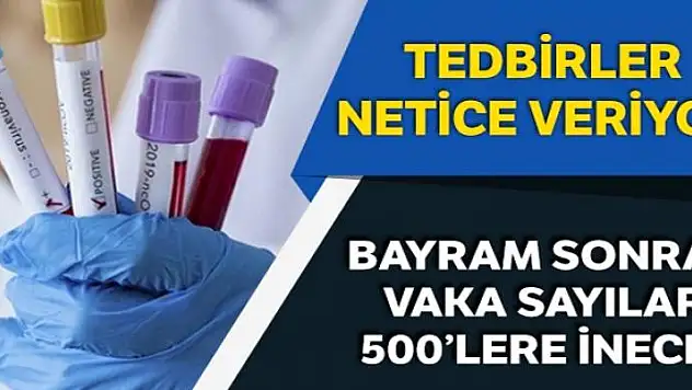 Bayram sonrası vaka sayıları 500'lere inecek