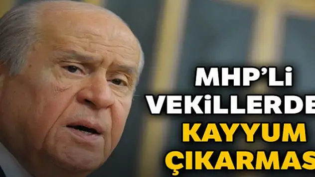 MHP'li vekillerden kayyum çıkarması