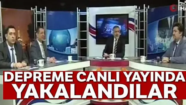 Depreme canlı yayında yakalandılar