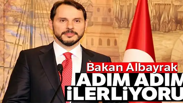 Bakan Albayrak: 'Adım adım ilerliyoruz'