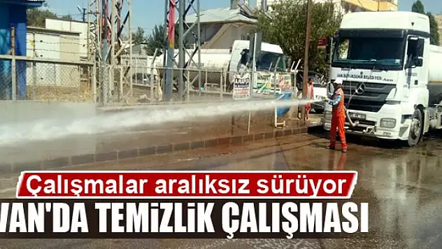 Van'da temizlik çalışması