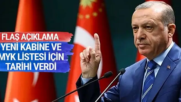 Erdoğan'dan son dakika yeni kabine ve MYK açıklaması