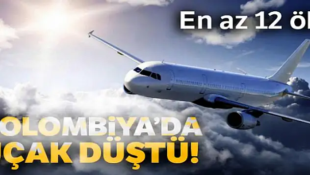 Kolombiya'da uçak düştü: en az 12 ölü