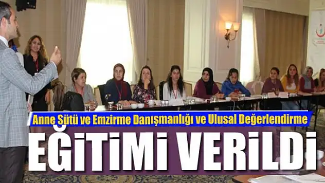 Van'da 'Anne Sütü Emzirme Danışmanlığı ve Ulusal Değerlendirme' eğitimi