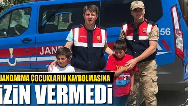 Jandarma çocukların kaybolmasına izin vermedi