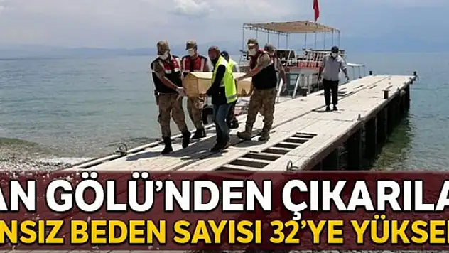 Van Gölü'nden çıkarılan cansız beden sayısı 32'ye yükseldi
