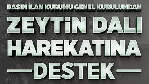 BİK Genel Kurulundan Zeytin Dalı Harekâtı'na destek