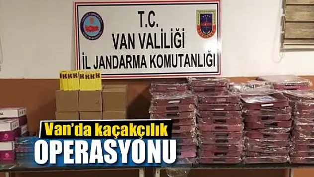 Van'da kaçakçılık operasyonu
