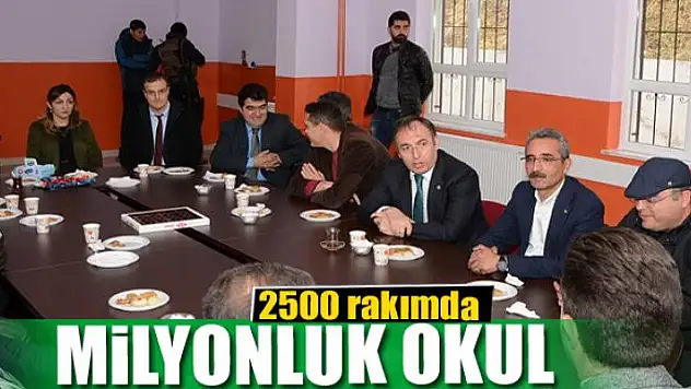 2500 rakımda milyonluk okul 
