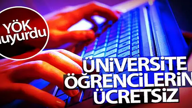 Üniversite öğrencilerine ücretsiz 6 GB'lık 'Uzaktan eğitime destek' kotası