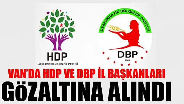 Van'da HDP ve DBP il başkanlarına gözaltı