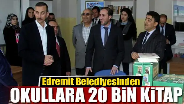 Edremit Belediyesinden okullara 20 bin kitap