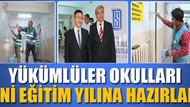 Yükümlüler okulları yeni eğitim yılına hazırladı 