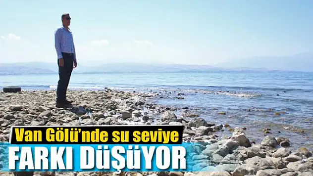 Van Gölü'nde su seviye farkı düşüyor