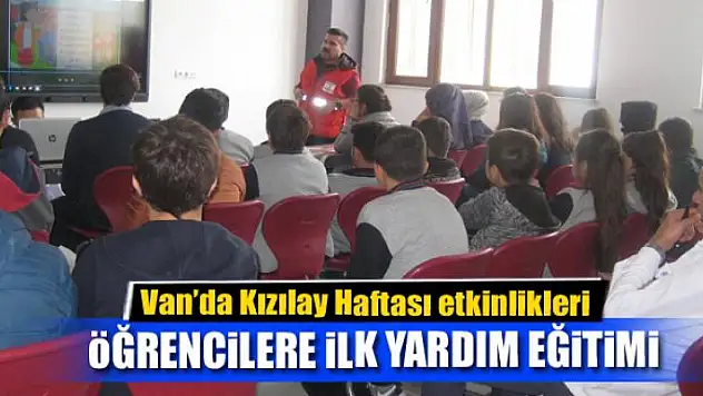  Van'da Kızılay Haftası etkinlikleri 