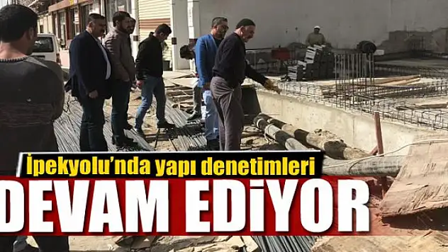  İpekyolu'nda yapı denetimleri sürüyor 