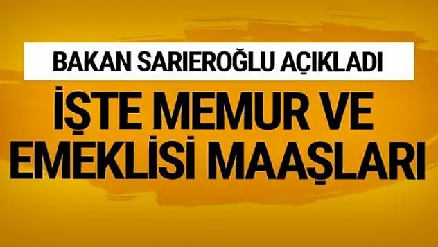 Memur ve memur emeklisinin maaşları belli oldu!