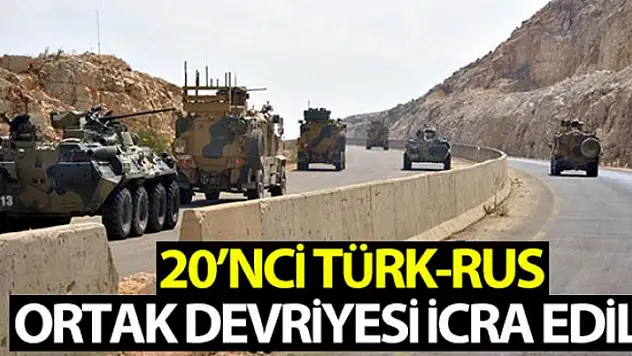 MSB: 'Türk-Rus 20'inci ortak devriyesi icra edildi'