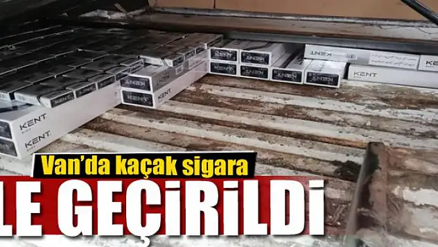 Van'da 3 bin 370 paket kaçak sigara ele geçirildi