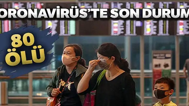 Çin'deki salgında ölü sayısı 80'e yükseldi
